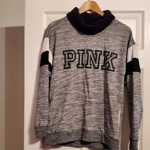 VS PINK Hoodie w/ Sherpa collar